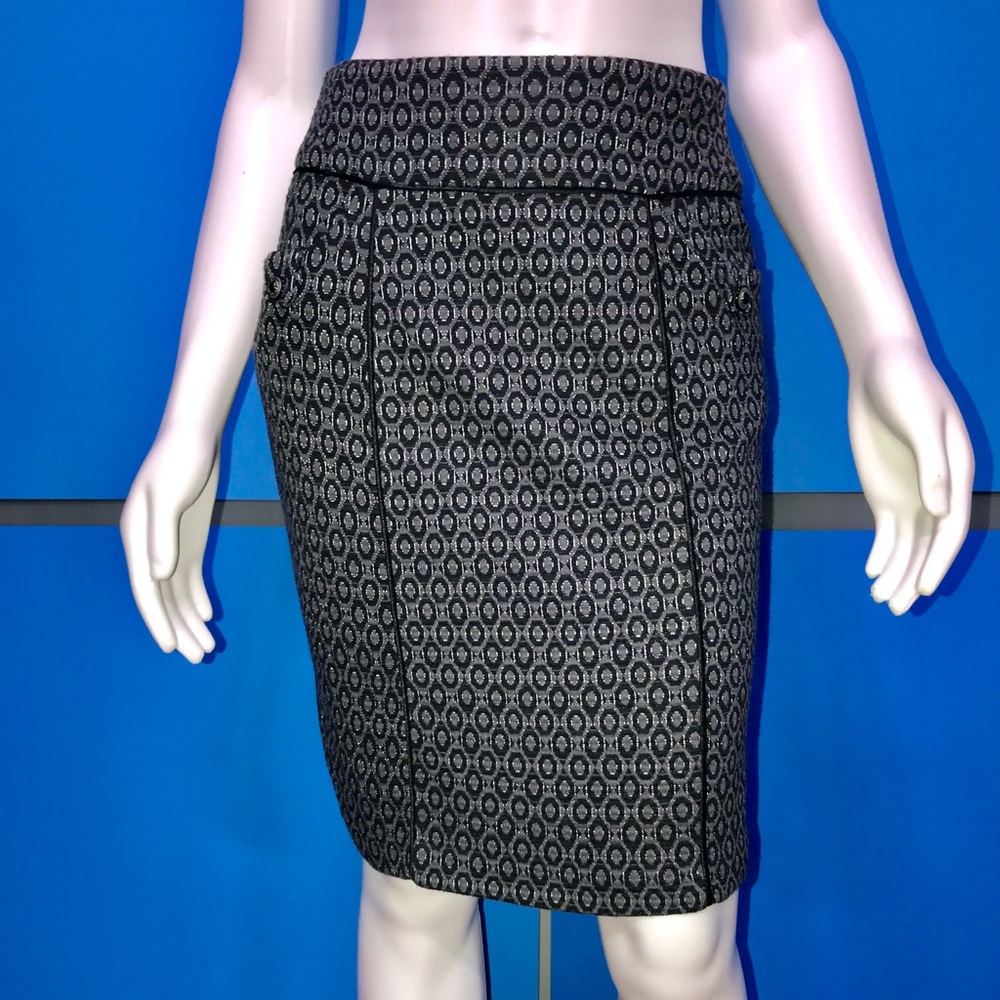 TRULLI by LOFT • Shimmer Textile Pencil Skirt / 0P